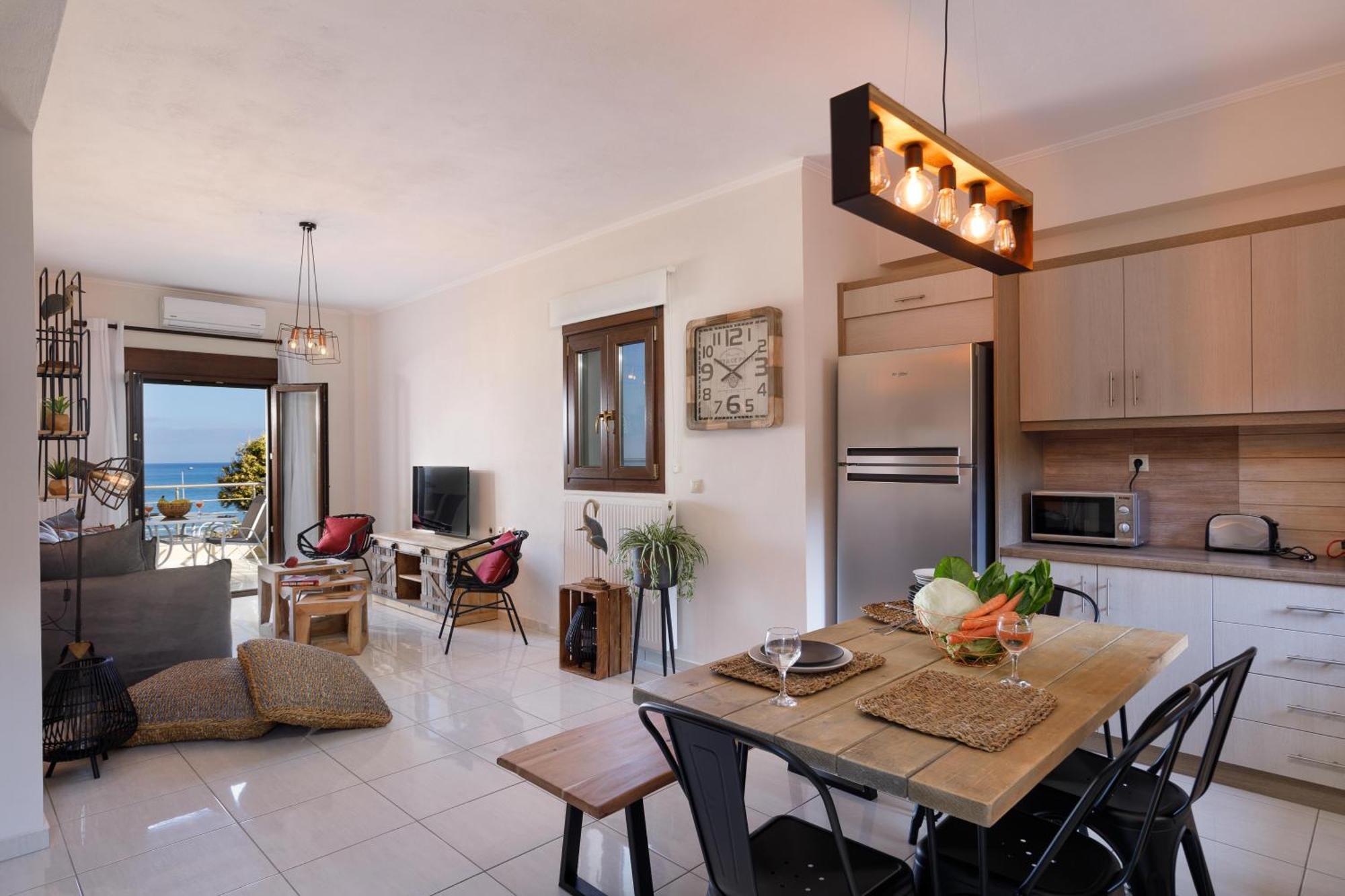 Oak Wood - Sea View Exclusive Maisonette Sfáka 외부 사진
